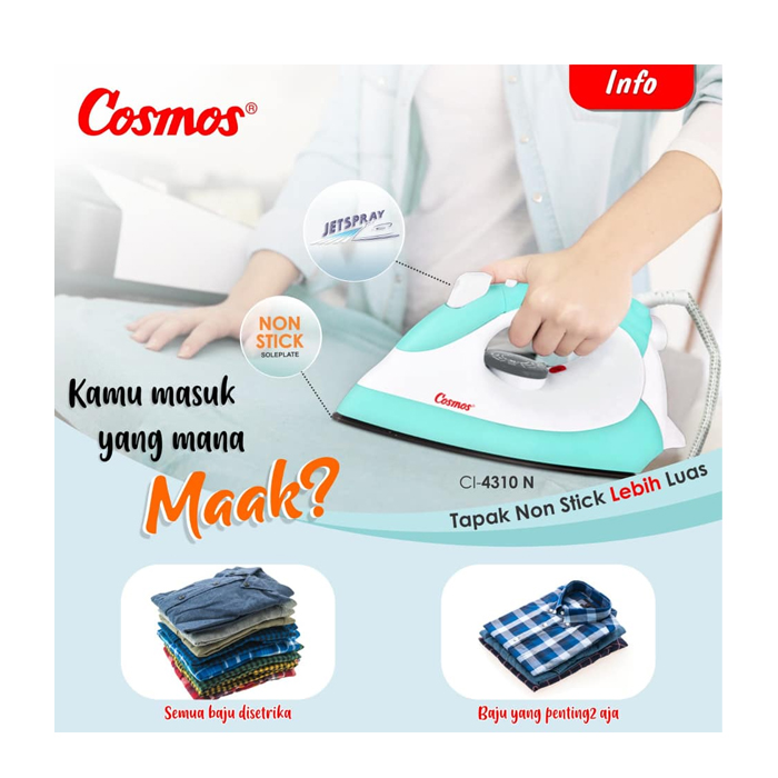 Cosmos Setrika Electric Iron - CI4310N